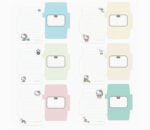 Hello Kitty Classic Pink Mini Note Cards With Stickers 4
