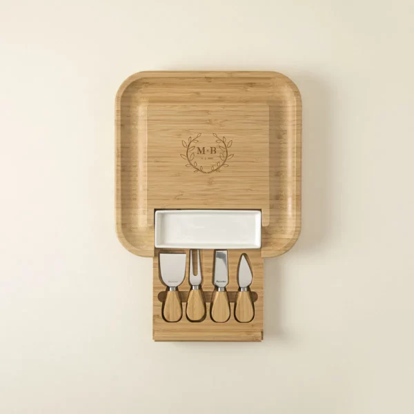 Hidden Compartment Cheese Board Wknives 1