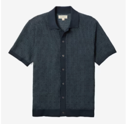 Jacquard Button Front Polo (1)