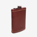 Leather Wrapped 8oz Flask (2)