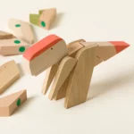 Magnetic Wooden Desktop Dino Fidget 1