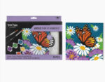Mini Acrylic Paint-by-number Butterfly Floral 1
