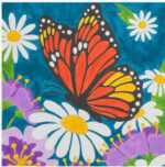 Mini Acrylic Paint-by-number Butterfly Floral 3