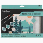 Mini Acrylic Paint-by-number Landscape