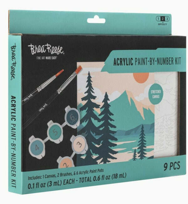 Mini Acrylic Paint-by-number Landscape 4