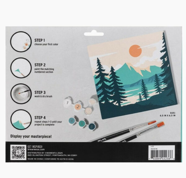 Mini Acrylic Paint-by-number Landscape 5