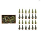 Mini Green Sisal Trees, Boxed Set Of 24 2