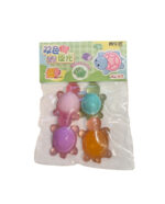 Multi-color Mini Squishy Turtles, Pack Of 4 3