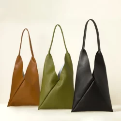 Origami Cactus Leather Bag