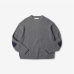 Patch Round Pullover Knit