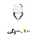 Paws Off Cat Glass Markers, Set Of 6