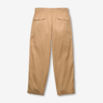 Pleated Khaki Casual Hemp Pant 1