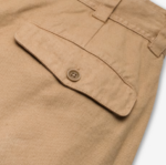 Pleated Khaki Casual Hemp Pant 2