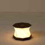 Portable Walnut Folding Lantern 3