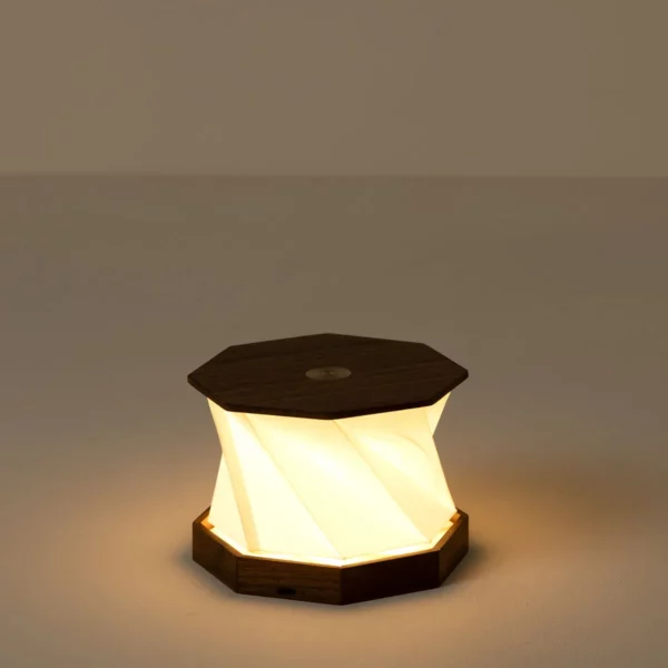 Portable Walnut Folding Lantern 3