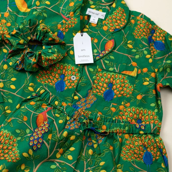 Radiant Peacock Pajama Gift Set 1
