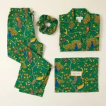 Radiant Peacock Pajama Gift Set