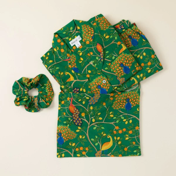 Radiant Peacock Pajama Gift Set 2