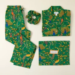 Radiant Peacock Pajama Gift Set