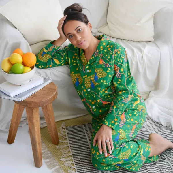 Radiant Peacock Pajama Gift Set 3