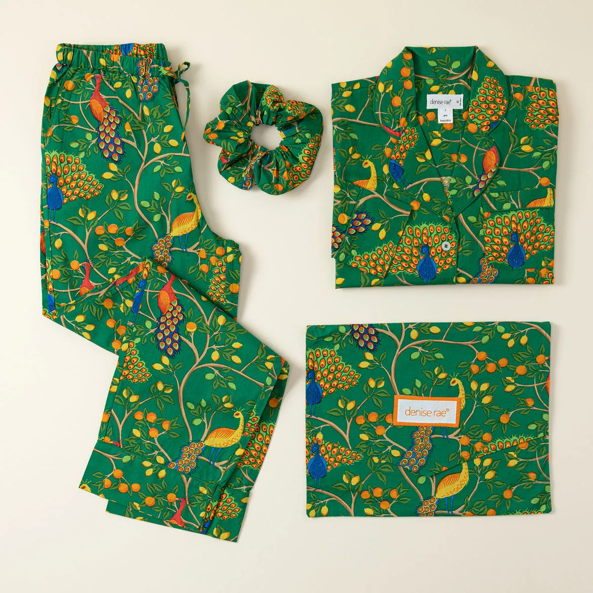 Radiant Peacock Pajama Gift Set Radiant Peacock Pajama Gift Set