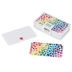 Rainbow Heart Mini Note Cards