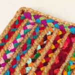 Repurposed Sari Woven Placemats - Set Of 2 1