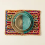 Repurposed Sari Woven Placemats - Set Of 2 2