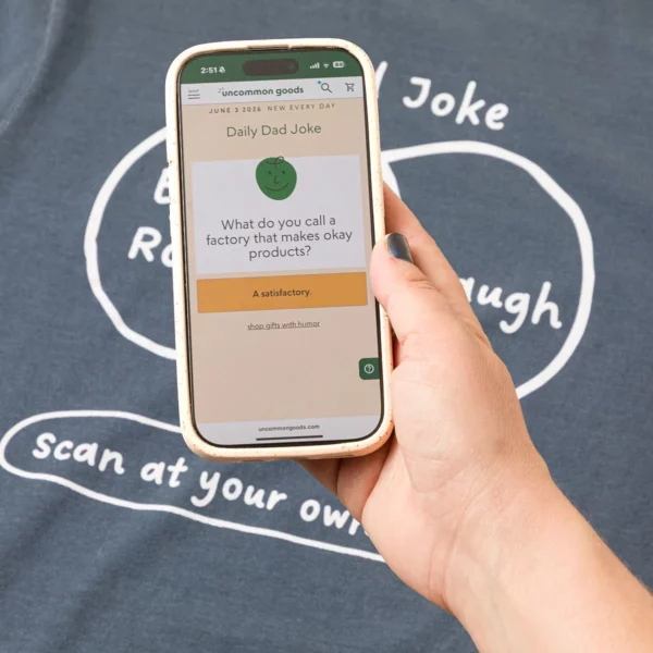 Scan At Your Own Risk Dad Joke Qr Tee 2