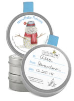 Seed Tin Ornament - Snowflake Flowers 1