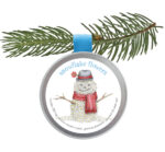 Seed Tin Ornament - Snowflake Flowers