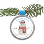 Seed Tin Ornament - Snowflake Flowers