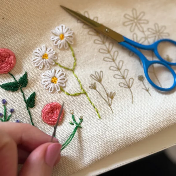 Stitch Your Own Floral Zip Pouch 3