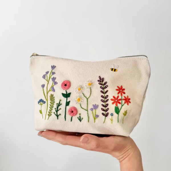 Stitch Your Own Floral Zip Pouch 4