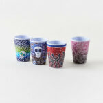 Sugar Skull Melamine Shot Glasses, Set Of 4