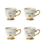 Teacup Shot Glasses, Set Of 4