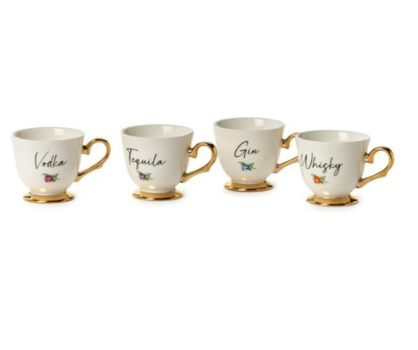 Teacup Shot Glasses, Set Of 4 2