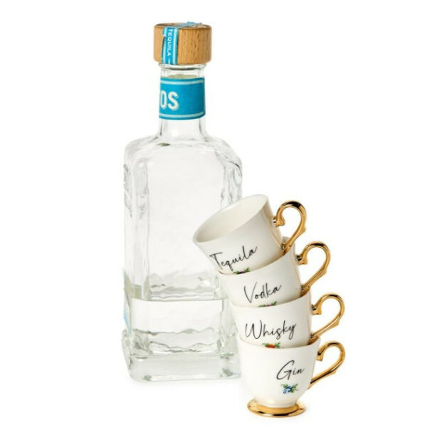Teacup Shot Glasses, Set Of 4 6