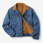 The Montana Cord-lined Denim Trucker Jacket 4