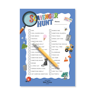 Tiny Town™ Play Notepad - Scavenger Hunt