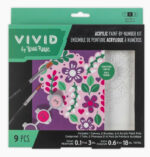 Vivid Mini Acrylic Paint-by-number Flower Heart