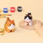 Wooden Cat Keychain Craft Kit