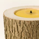 Woodland Tree Trunk Candle 1