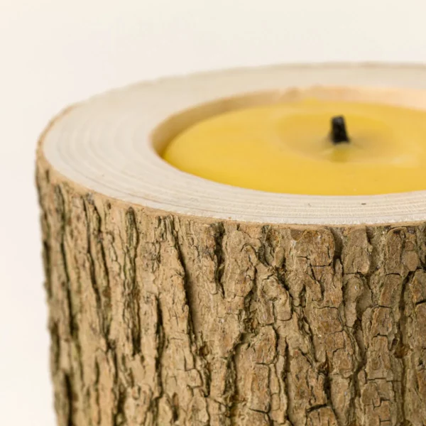 Woodland Tree Trunk Candle 1