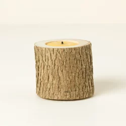 Woodland Tree Trunk Candle