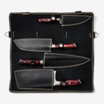 5-piece Damascus & Diamond Wood Knife Set (1)
