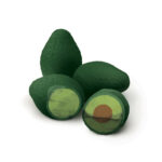 Avocado Erasers, Bag Of 4 1