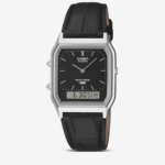 Casio Aq-230 Leather Strap Watch (1)