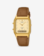 Casio Aq-230 Leather Strap Watch (5)