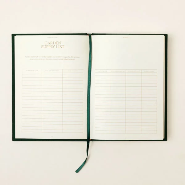 Cloth Bound Seasonal Garden Planner 4